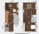 Grundriss EG + OG - Traumhaftes 4 Zimmer Endreihenhaus mit Sonnenterrasse in Norderstedt-Glashütte zu vermieten!!!